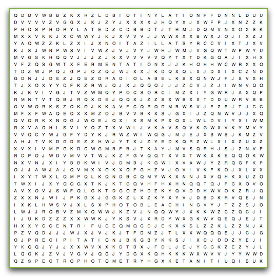 lab techniques wordsearch